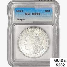 1921 Morgan Silver Dollar ICG MS65