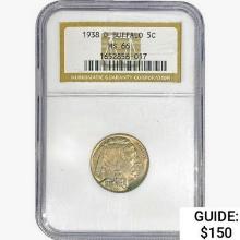 1938-D Buffalo Nickel NGC MS66