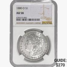 1880-O Morgan Silver Dollar NGC AU58