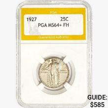 1927 Standing Liberty Quarter PGA MS64+ FH