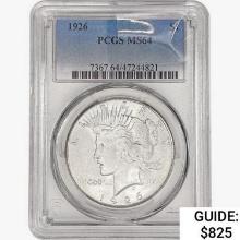 1926 Silver Peace Dollar PCGS MS64