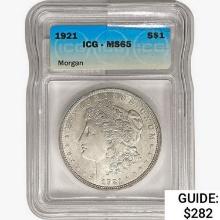 1921 Morgan Silver Dollar ICG MS65