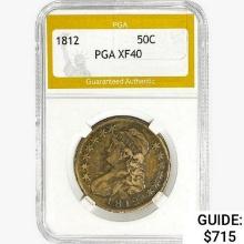 1812 Capped Bust Half Dollar PGA XF40