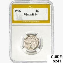 1936 Buffalo Nickel PGA MS65+