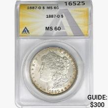 1887-O Morgan Silver Dollar ANACS MS60