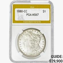 1880-C Morgan Silver Dollar PGA MS67