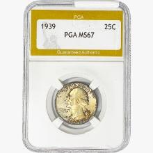 1939 Washington Silver Quarter PGA MS67