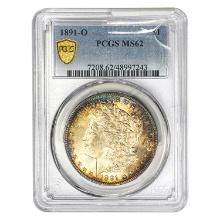 1891-O Morgan Silver Dollar PCGS MS62