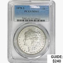 1878-S Morgan Silver Dollar PCGS MS61