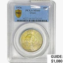 1936 Albany Half Dollar PCGS MS66