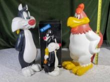 Warner Bros Big Fig Foghorn Leghorn, and Sylvester & Tweety in 2 Sizes