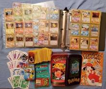 Album of Vintage Pokemon Cards, Japanese Pocket Monsters & Pokemon Junior Cards, Tin and Comics