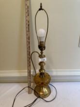 Vintage Glass Middle Table Lamp (Local Pick Up Only)