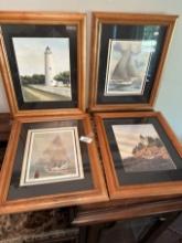 (4) Pieces of Framed Art