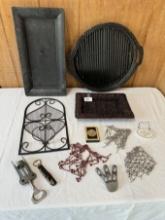 Box Lot/Serving Tray, Candle Décor Skirts, Wine Opener, ETC