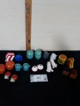 Salt and Pepper Lot, olds, feet, teapots, etc.