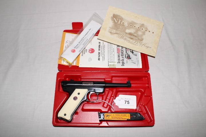 Ruger "NRA" Special Edition Mark II .22LR Pistol w/Case