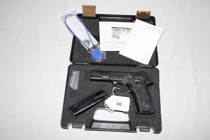 Czech (CZ-USA) "CZ 75 B SA" 9mm Luger Pistol w/2 Mags