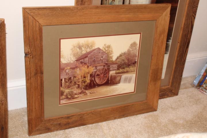 3 Wood Framed Photos