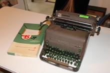 Royal Manual Typewriter and Paper
