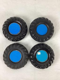 Four Goodyear Tractor Tire Ashtrays