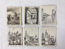 Several Early Tulsa, OK City Scene Sketches