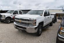 2016 CHEVROLET 2500HD 4X4 PICKUP (TRANSMISSION PROBLEMS) (VIN # 1GC2KUEG3GZ100616) (SHOWING APPX 245