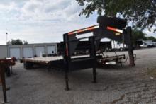 2012 TEXAS PRIDE GOOSENECK 35'  + 5' DOVE TANDEM DUAL TRAILER (VIN # 1B9K2UGT7CC624334) (TITLE ON HA