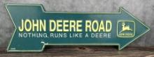 John Deere Tin Arrow Sign