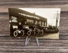 East Alton Illinois Car Repair Shop RPPC Postcard