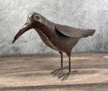 Decorative Tin Metal Garden Raven