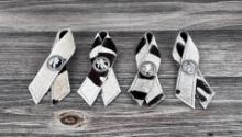 Steer Hide Cowboy Napkin Rings