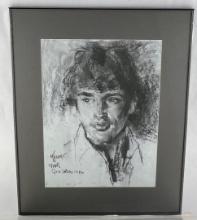 Gary Schildt Montana Charcoal Drawing