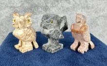 Collection of Carved Stone Animal Fetishes