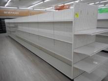 35 FT 2-SIDED WHITE SHELVING WITH 1 END CAP (PRICED PER FOOT) 72 INCHES TAL