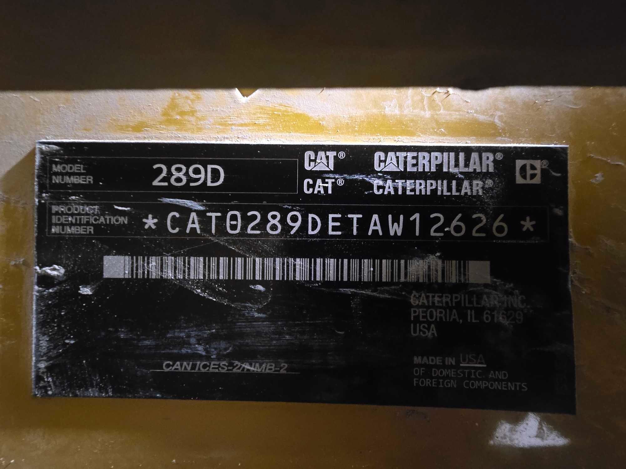 2019 Caterpillar 289D Skid Steer Loader