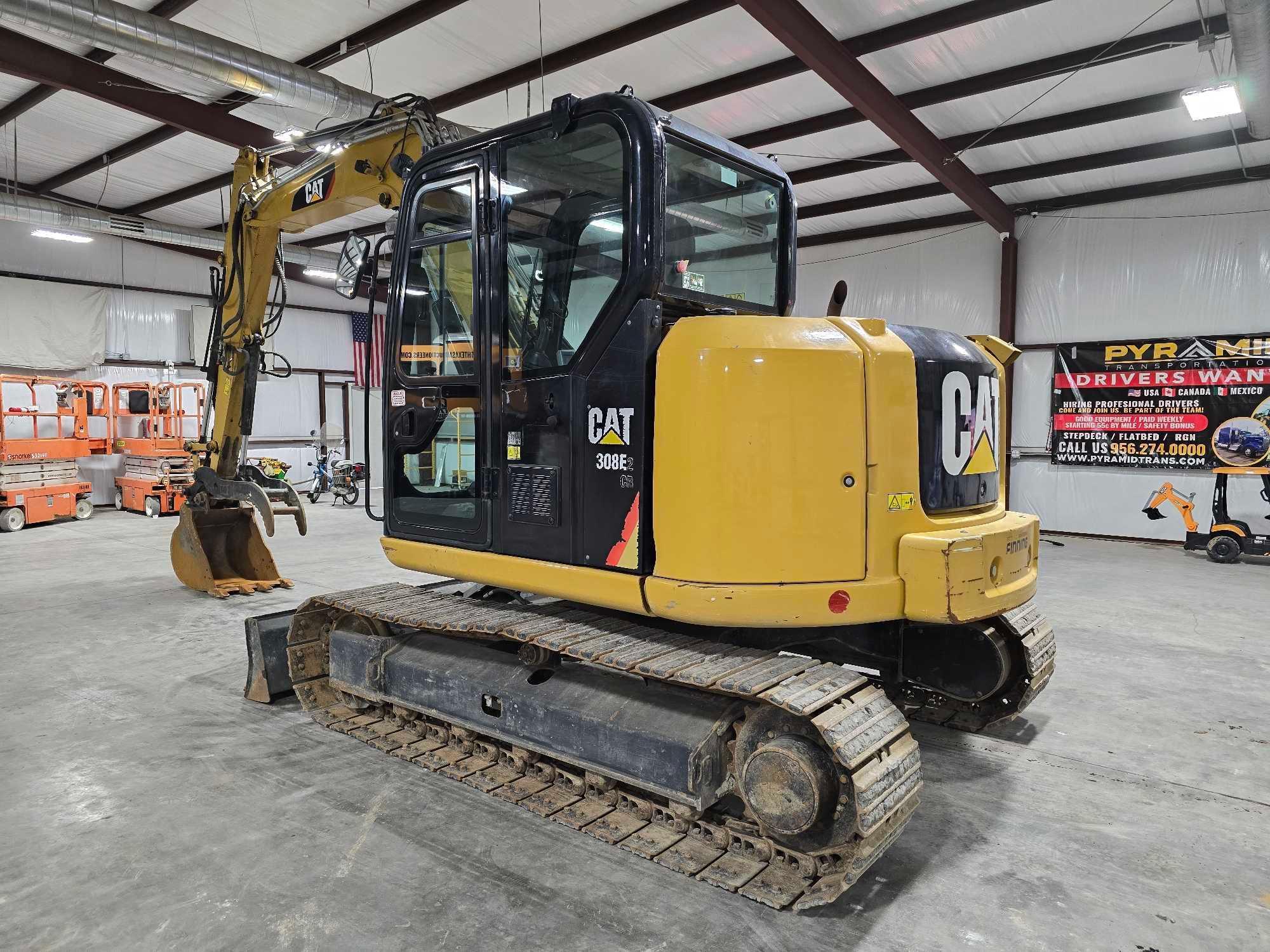 2017 Caterpillar 308E2 CR Mini Hydraulic Excavator