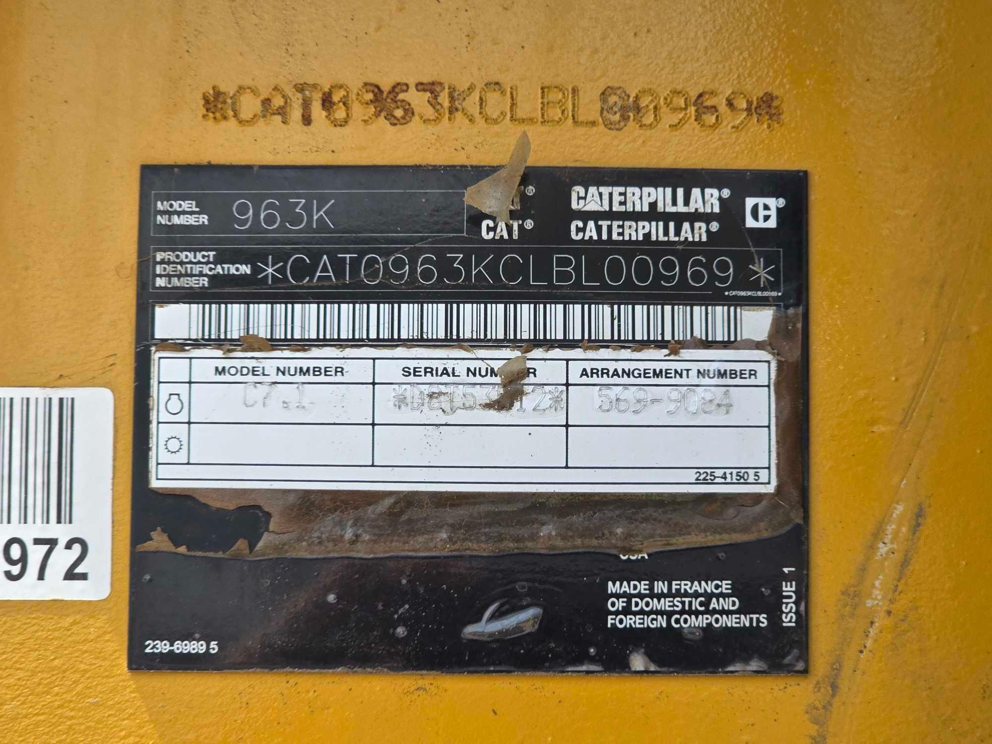 2019 Caterpillar 963K Crawler Loader