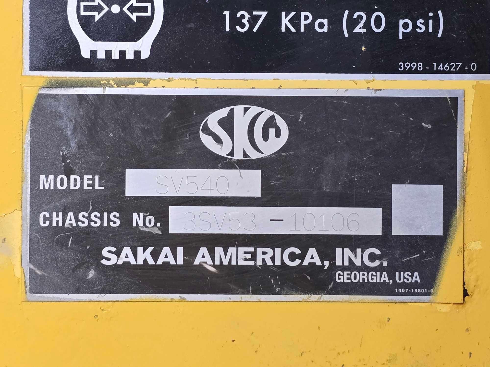 2013 Sakai SV540 Padfoot Compactor