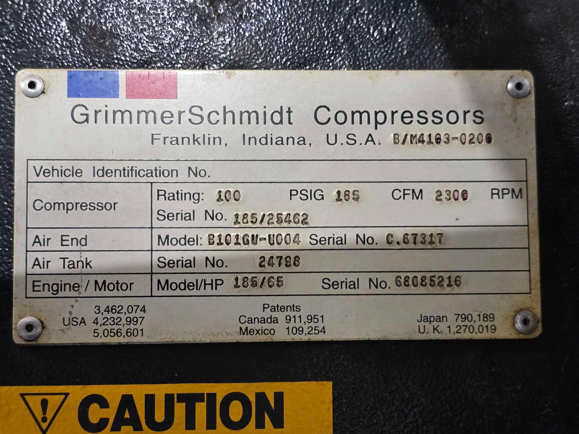 GrimmerSchmidt 185DR Portable Air Compressor