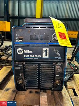 Miller XMT 304 CC/CV DC Inverter Arc Welder, S/N: LE178247