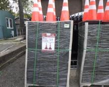 UNUSED Lot- 250 pcs PVC Safety Cones