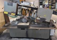 AUTOMATIC HORIZONTAL BAND SAW, HEM MDL. H90A, 12.5” x 12.5” cap., 3 HP, aut