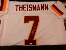 JOE THEISMAN SIGNED AUTO JERSEY JSA COA STICKER