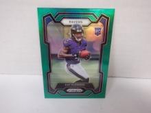 2023 PANINI PRIZM #307 ZAY FLOWERS RC GREEN PRIZM IN MAGNETIC CASE