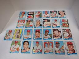 LOT OF 25 1965 TOPPS PHILADELPHIA PHILLES CARDS