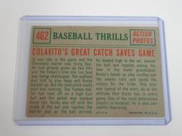 1959 TOPPS #462 ROCKY COLAVITO BASEBALL THRILLS CLEVELAND INDIANS