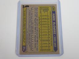 1987 TOPPS BASEBALL MARK MCGWIRE ROOKIE CARD ATHLETICS RC