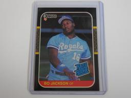 1987 DONRUSS BASEBALL BO JACKSON RATED ROOKIE CARD RC ROYALS