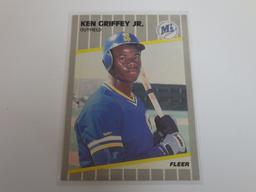 1989 FLEER BASEBALL #548 KEN GRIFFEY JR ROOKIE CARD MARINERS HOF RC